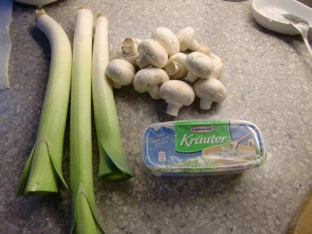 Champignons mit Lauchgemüse - Rezept - Bild Nr. 2