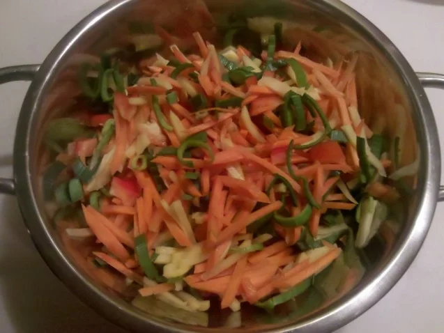 Fleisch: Schweinefleisch unter Gemüsehaube - Rezept - Bild Nr. 4