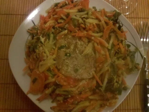 Fleisch: Schweinefleisch unter Gemüsehaube - Rezept - Bild Nr. 14