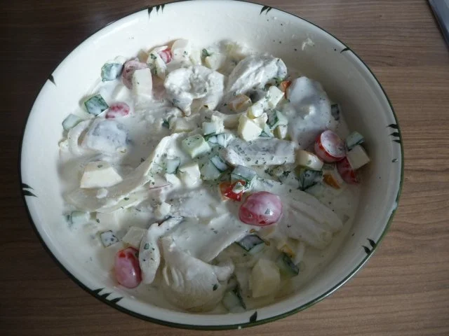 Fisch : Marinierter Hering mit Obst und Gemüse - Rezept - Bild Nr. 3