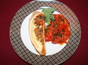 Sauerrahmteigstrudel mit italienischem Gemüse und Tomatenragout - Rezept