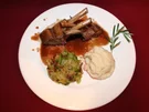 Lammkarree mit Selleriepüree und Rosenkohl - Rezept