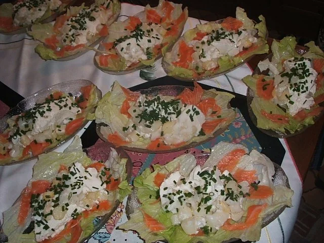 Salate: Salat von Spargel mit Räucherlachs - Rezept