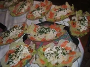 Salate: Salat von Spargel mit Räucherlachs - Rezept