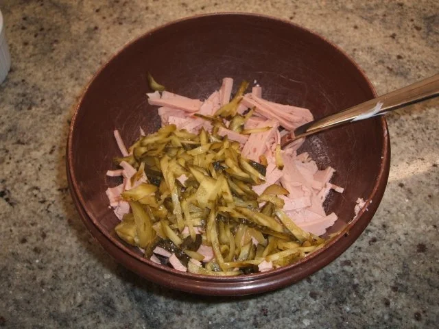 Salate: Leberkäs-Salat - Rezept - Bild Nr. 3