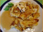 Kartoffelpuffer mit Ei  und Salat - Rezept