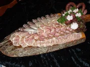 Rustikale - Abendbrotplatte  mit hausgemachter Wurst - Rezept