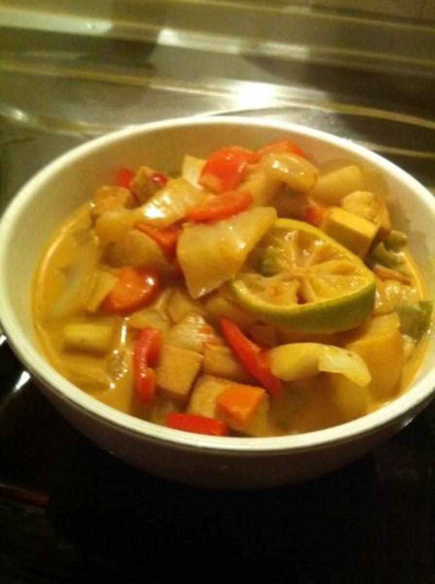 Rotes Thai Curry mit Tofu - Rezept - Bild Nr. 3