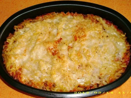 Überbackene Nudeln italienischer Art - Rezept