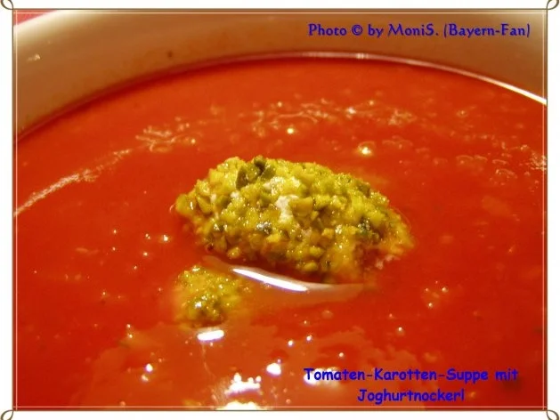 Tomaten-Karotten-Suppe mit Joghurtnockerl - Rezept - Bild Nr. 2