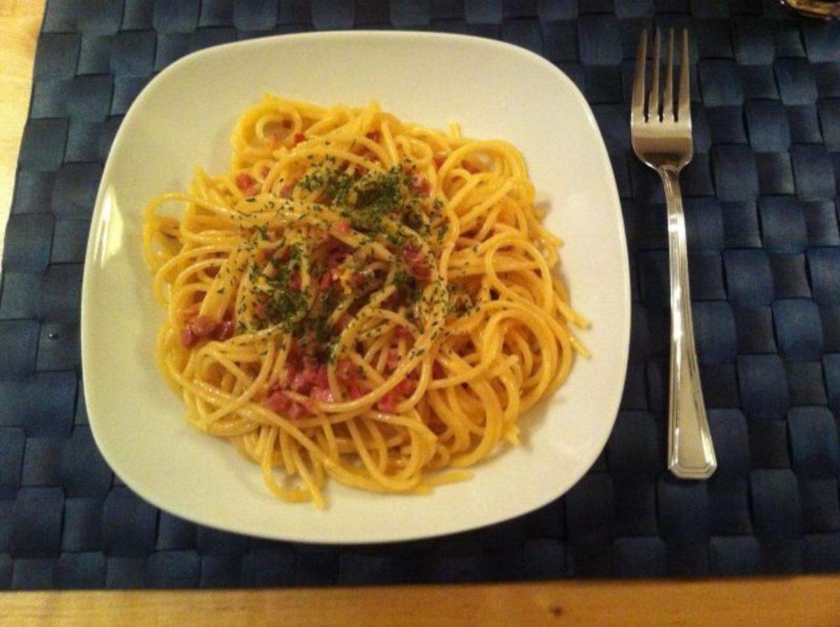 Spaghetti Carbonara - Rezept mit Bild - kochbar.de