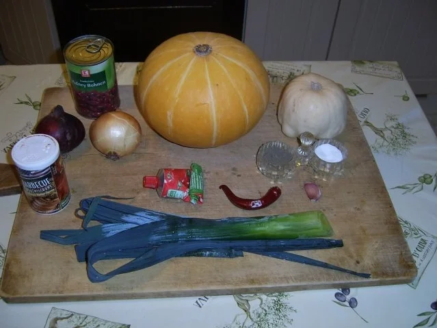 Zweierlei Kürbis - Bohnencremsuppe - Rezept - Bild Nr. 3