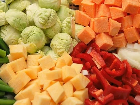 Rezept: Rosenkohlpfanne mit Hack und Süßkartoffel Bild Nr. 4 Rosenkohlpfanne mit Hack und Süßkartoffel - Rezept - Bild Nr. 4