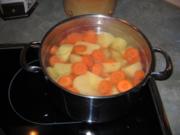 Möhren/Kartoffelstampf mit Kassler - Rezept