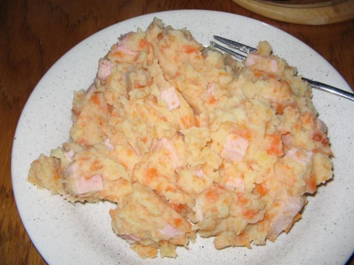 Möhren/Kartoffelstampf mit Kassler - Rezept - Bild Nr. 5