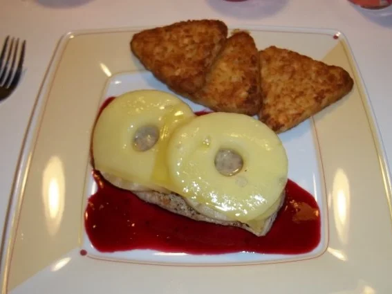 Putenbrust Hawaii auf Fruchtspiegel - Rezept