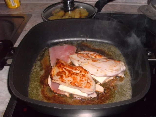 Hähnchen-Cordon-Bleu pikant gefüllt - Rezept - Bild Nr. 6