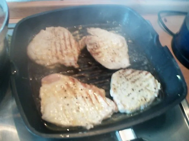 Rezept: herzhaftes Kartoffel-Möhrenstampf mit senfigen Minutensteaks Bild Nr. 4 herzhaftes Kartoffel-Möhrenstampf mit senfigen Minutensteaks - Rezept - Bild Nr. 4