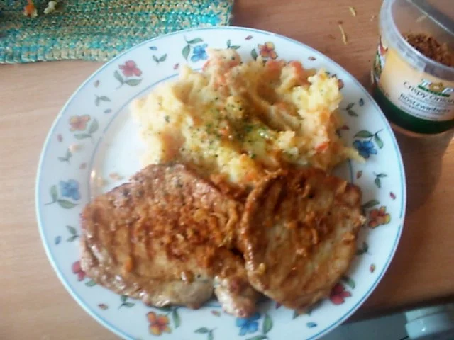 Rezept: herzhaftes Kartoffel-Möhrenstampf mit senfigen Minutensteaks Bild Nr. 10 herzhaftes Kartoffel-Möhrenstampf mit senfigen Minutensteaks - Rezept - Bild Nr. 10