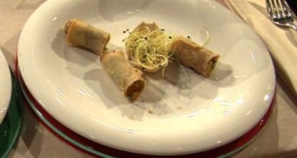 Frittierte Frühlingsrollen mit Süß-Sauer-Dip (Promiteam) - Rezept ...