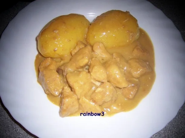 Kochen: Schweinegulasch, indisch angehaucht - Rezept