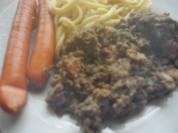 Linsen, sauer mit Spätzle - Rezept