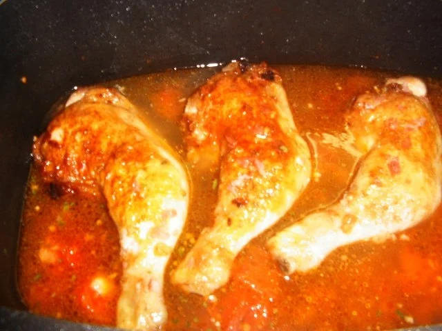 Aubergin -Hähnchenkeulen - Rezept - Bild Nr. 7