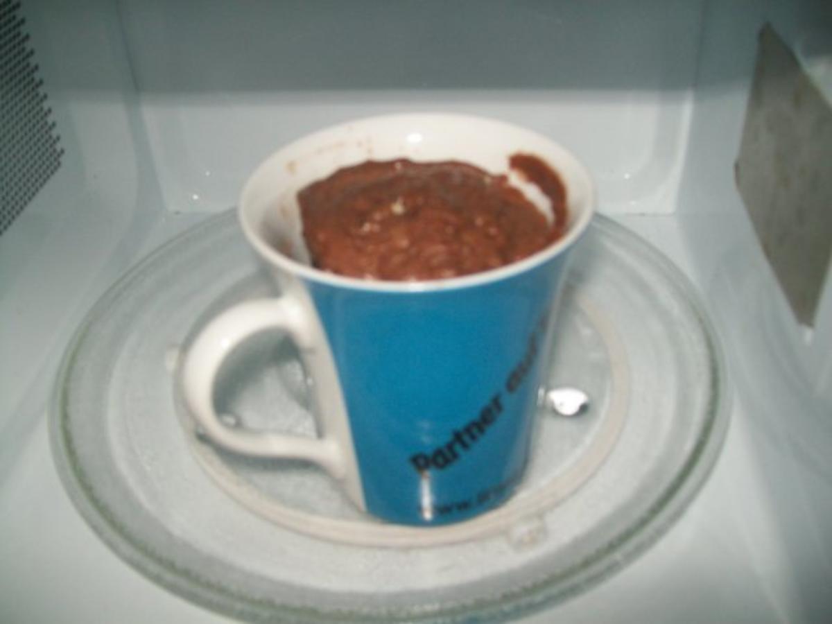 3Min Tassen -Schokoladenkuchen aus der Microwelle schnell und  gut !!! - Rezept - Bild Nr. 3
