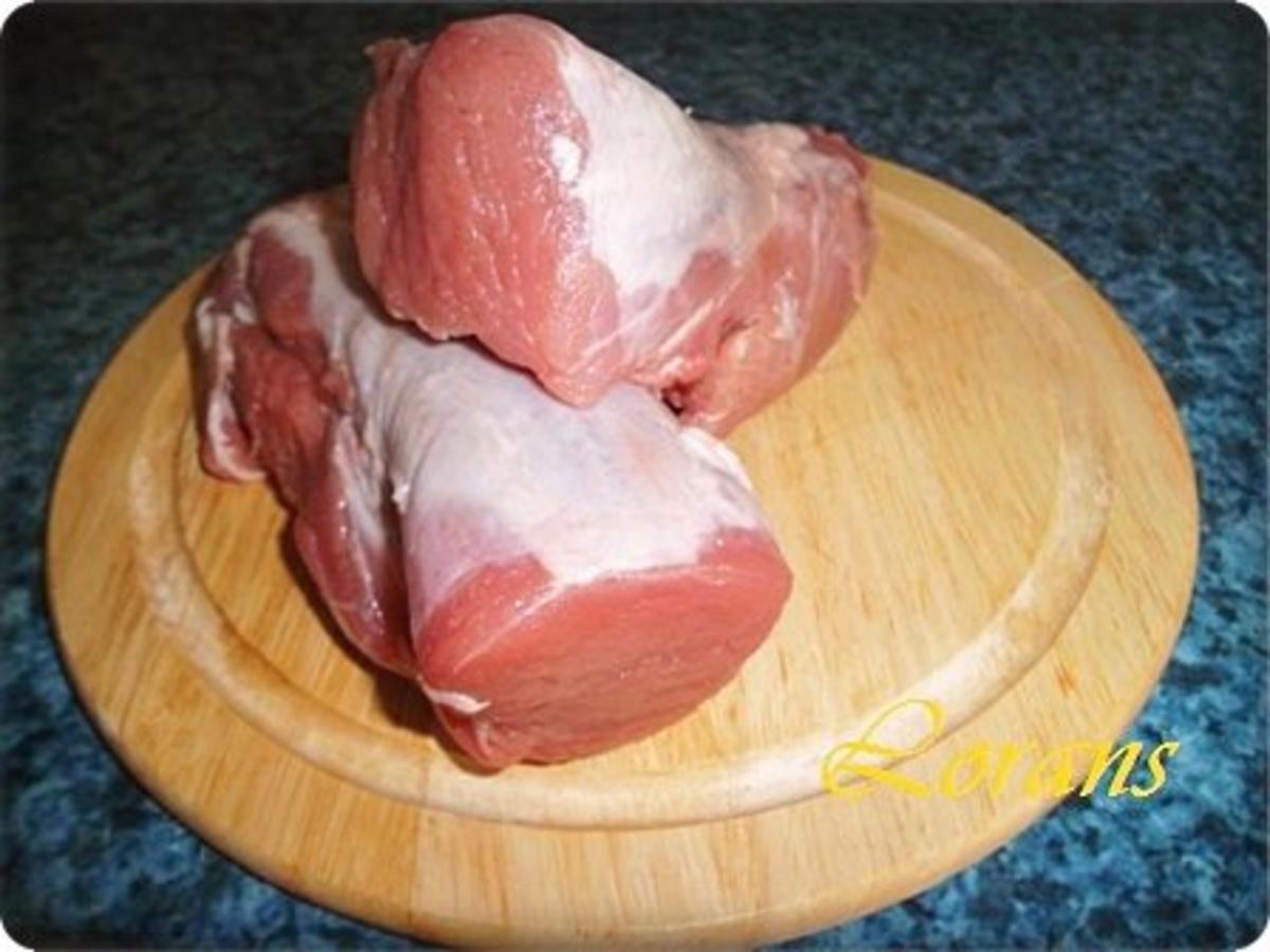 Schweinefilet im Baconmantel auf Zwiebelbett - Rezept - Bild Nr. 4