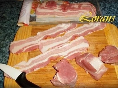 Schweinefilet im Baconmantel auf Zwiebelbett - Rezept - Bild Nr. 5