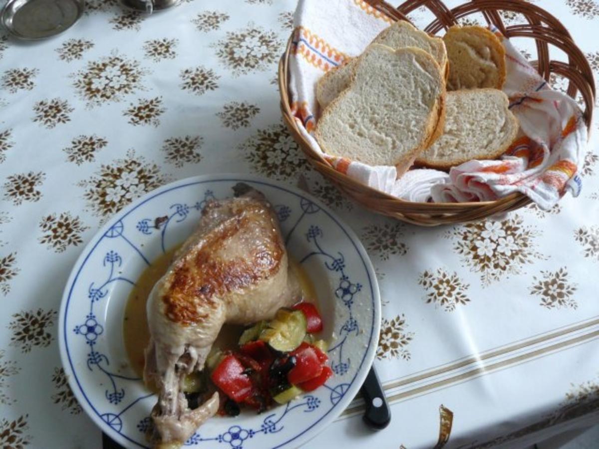 Hähnchenschenkel provenzialisch - Rezept von Donnapurzel