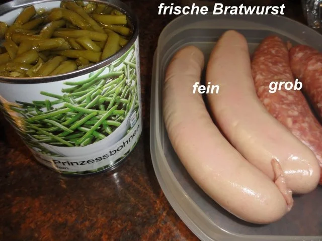 Gemüse:   PRINZESSBÖHNCHEN an Schinkensauce - Rezept - Bild Nr. 2