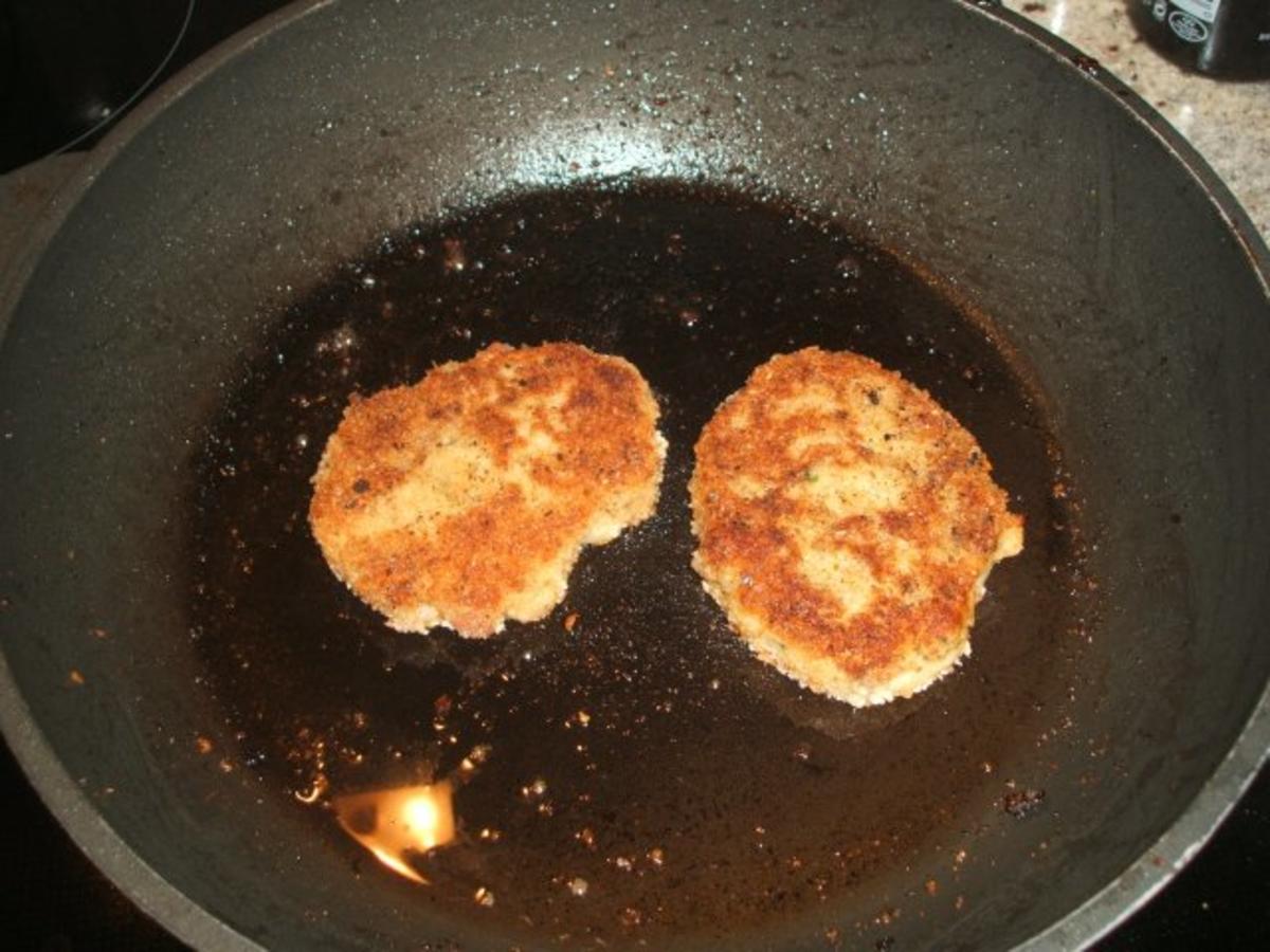 Kartoffeln: "Kinderschnitzel" - Kartoffelplätzchen mit Inhalt - Rezept