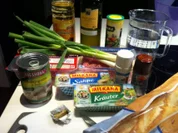 Käsesuppe mit Hackfleisch, Porree und Weißwein - Rezept