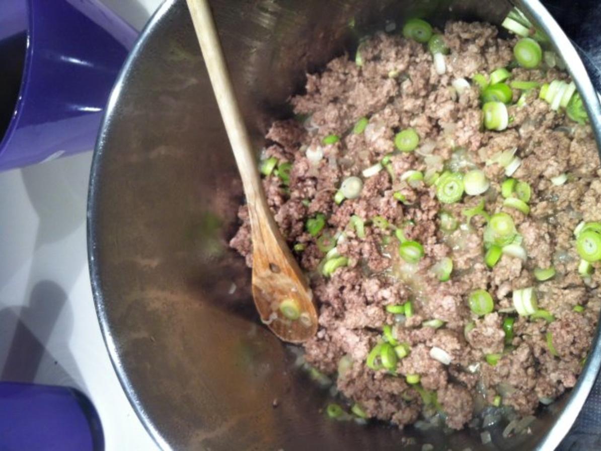 Käsesuppe mit Hackfleisch, Porree und Weißwein - Rezept - kochbar.de