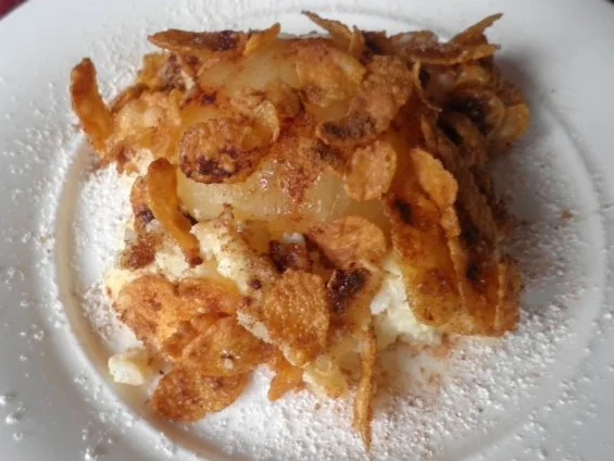 Äpfel - süß gebettet und knusprig zugedeckt ;-) - Rezept