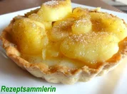 Mürbeteig:   TARTELETTS mit Honig-Zimt-Äpfeln - Rezept