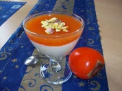 Kaki mit Cointreau und Vanille crème - Rezept