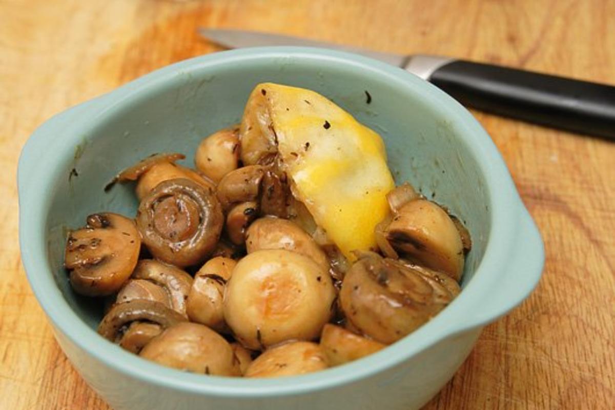 Bilder für Antipasti 1- Champis mit Zitrone und Thymian - Rezept