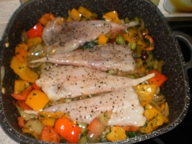 Seeteufel auf Oliven-Gemüse - Rezept - Bild Nr. 7