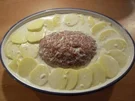 Rezept: Gefüllter Hackbraten mit Kartoffelgratin Gefüllter Hackbraten mit Kartoffelgratin - Rezept