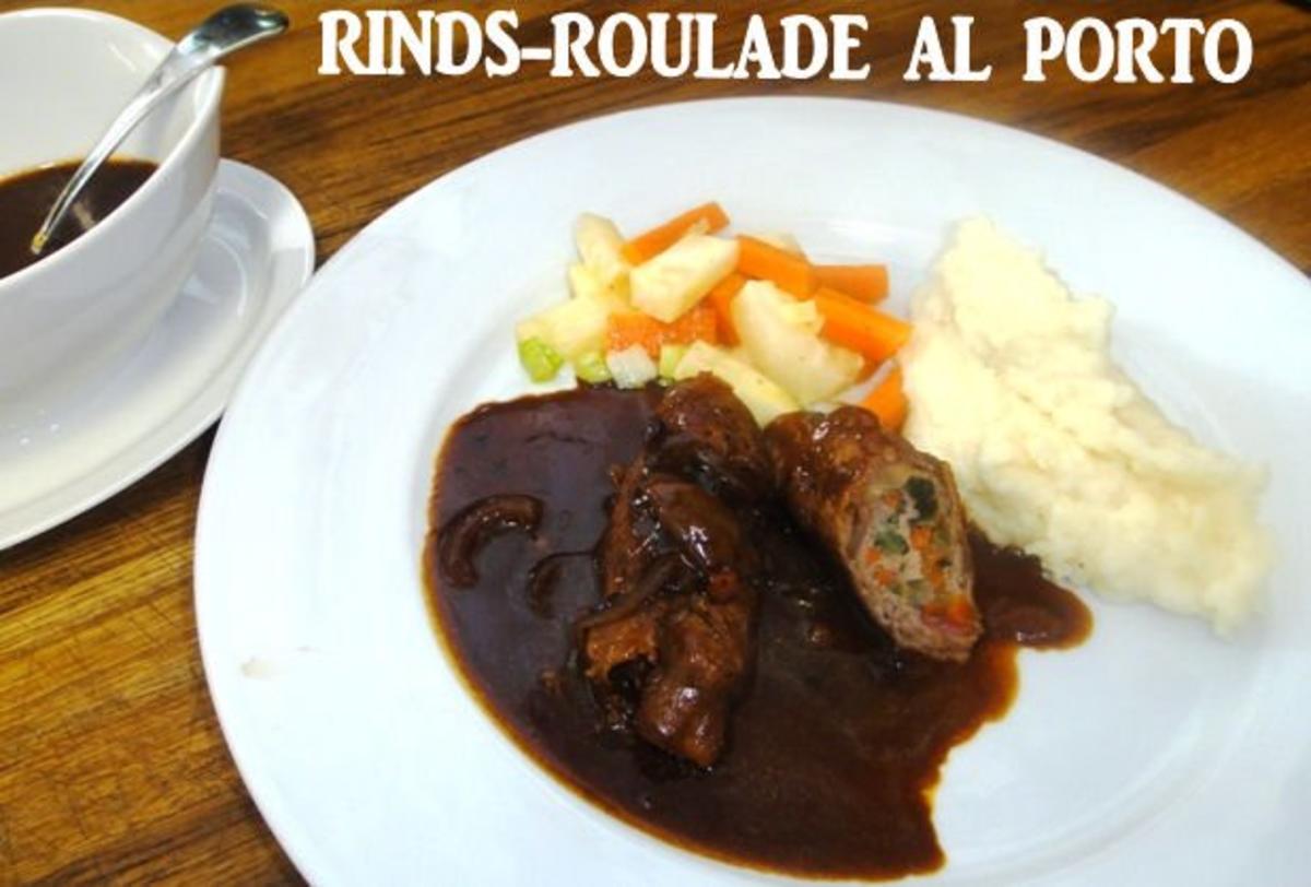 Rinds-Roulade au Porto mit Wurzelgemüse und Pürrée - Rezept - Bild Nr. 19