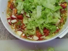 Zitronig-feuriger Vitamin- und Aromensalat - Rezept - Bild Nr. 6