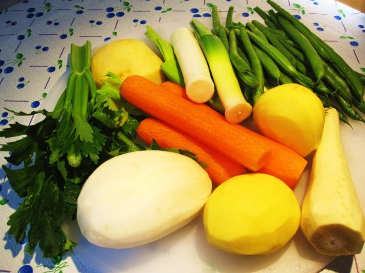 Gemüsesuppe mit Huhn und Lamm ... - Rezept - Bild Nr. 3