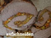 Zwiebel-Apfel Rollbraten - Rezept