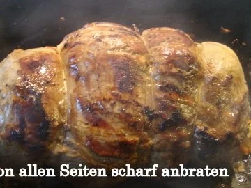 Rezept: Zwiebel-Apfel Rollbraten Bild Nr. 10 Zwiebel-Apfel Rollbraten - Rezept - Bild Nr. 10