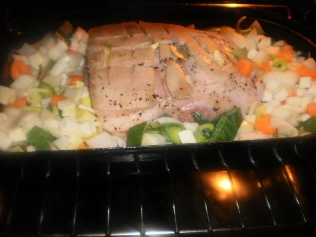 Rezept: Krustenbraten mit Schneidebohnen Bild Nr. 6 Krustenbraten mit Schneidebohnen - Rezept - Bild Nr. 6