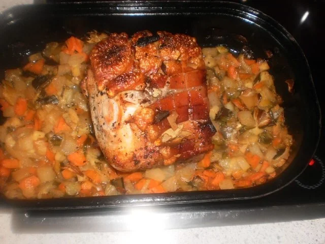 Rezept: Krustenbraten mit Schneidebohnen Bild Nr. 7 Krustenbraten mit Schneidebohnen - Rezept - Bild Nr. 7