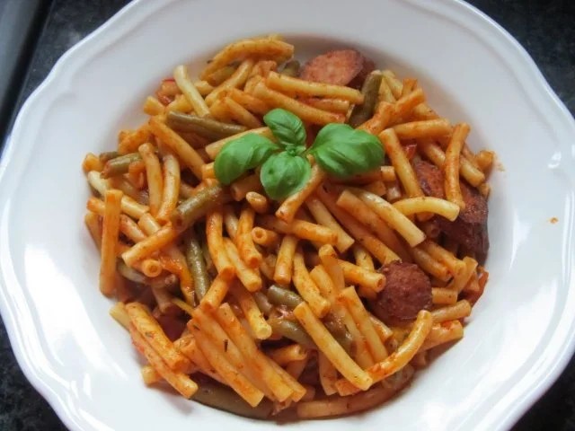 Nudeln mit Kabanossi - Rezept