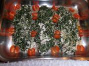 Rezept: Pangasius mit Spinathaube Pangasius mit Spinathaube - Rezept